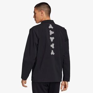 Adidas Tango Coach Jacket Black Snap Buttons